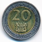 Кения, 20 шиллингов (2010 г.)