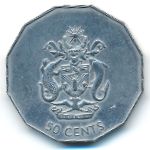 Solomon Islands, 50 cents, 1990