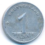 ГДР, 1 пфенниг (1948 г.)