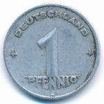 ГДР, 1 пфенниг (1948 г.)