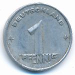 ГДР, 1 пфенниг (1949 г.)