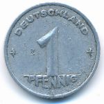 ГДР, 1 пфенниг (1949 г.)