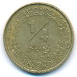 Libya, 1/4 dinar, 2014
