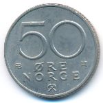 Норвегия, 50 эре (1977 г.)