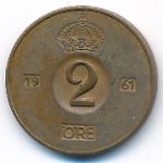 Швеция, 2 эре (1961 г.)