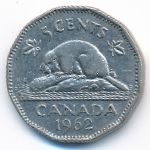 Canada, 5 cents, 1962
