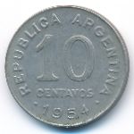 Argentina, 10 centavos, 1954