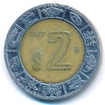 Мексика, 2 песо (2007 г.)