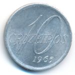 Brazil, 10 cruzeiros, 1965