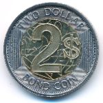 Зимбабве, 2 доллара (2018 г.)
