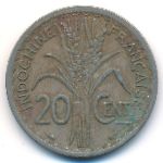 Французский Индокитай, 20 центов (1939 г.)