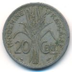 Французский Индокитай, 20 центов (1939 г.)