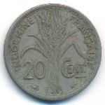 Французский Индокитай, 20 центов (1939 г.)