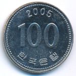 Южная Корея, 100 вон (2005 г.)