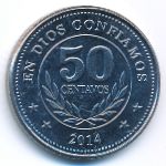 Никарагуа, 50 сентаво (2014 г.)
