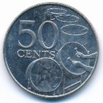 Тринидад и Тобаго, 50 центов (2003 г.)