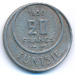 Тунис, 20 франков (1950 г.)