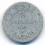 Бельгия, 1/2 франка (1844 г.)