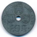Belgium, 25 centimes, 1943