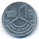 Belgium, 1 franc, 1990