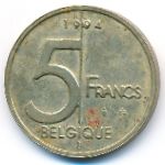 Бельгия, 5 франков (1994 г.)