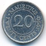 Маврикий, 20 центов (1990 г.)