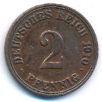 Германия, 2 пфеннига (1910 г.)