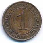 Веймарская республика, 1 рентенпфенниг (1923 г.)