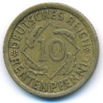 Веймарская республика, 10 рентенпфеннигов (1924 г.)