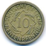 Веймарская республика, 10 рентенпфеннигов (1924 г.)
