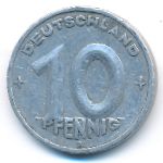 German Democratic Republic, 10 pfennig, 1949