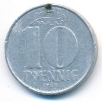 German Democratic Republic, 10 pfennig, 1968