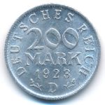 Веймарская республика, 200 марок (1923 г.)