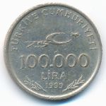 Турция, 100000 лир (1999 г.)