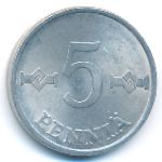 Finland, 5 pennia, 1978