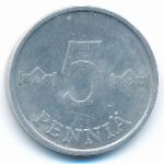 Finland, 5 pennia, 1978