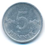 Finland, 5 pennia, 1980