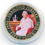 Jersey, 50 pence, 2011