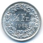 Швейцария, 1/2 франка (1963 г.)