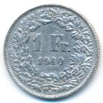 Швейцария, 1 франк (1940 г.)