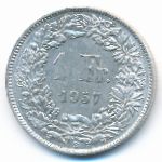 Швейцария, 1 франк (1957 г.)