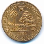 Либерия, 1 цент (1984 г.)
