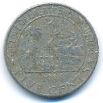 Liberia, 5 cents, 1984