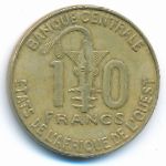 Западная Африка, 10 франков (2012 г.)