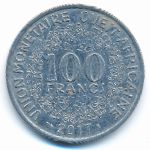 Западная Африка, 100 франков (2017 г.)