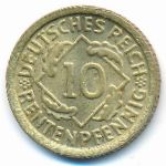 Веймарская республика, 10 рентенпфеннигов (1924 г.)