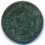 Германия, 1 пфенниг (1888 г.)