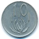 South Africa, 10 cents, 1975