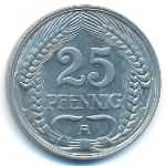 Германия, 25 пфеннигов (1910 г.)