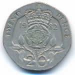 Великобритания, 20 пенсов (1982 г.)